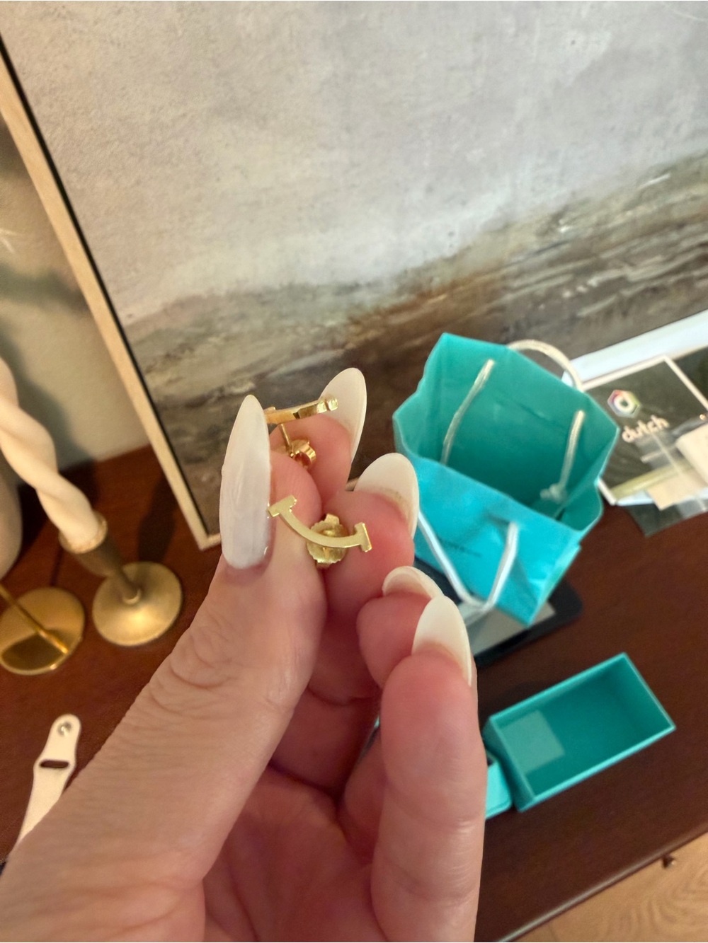 Tiffany & Co. T smile earrings